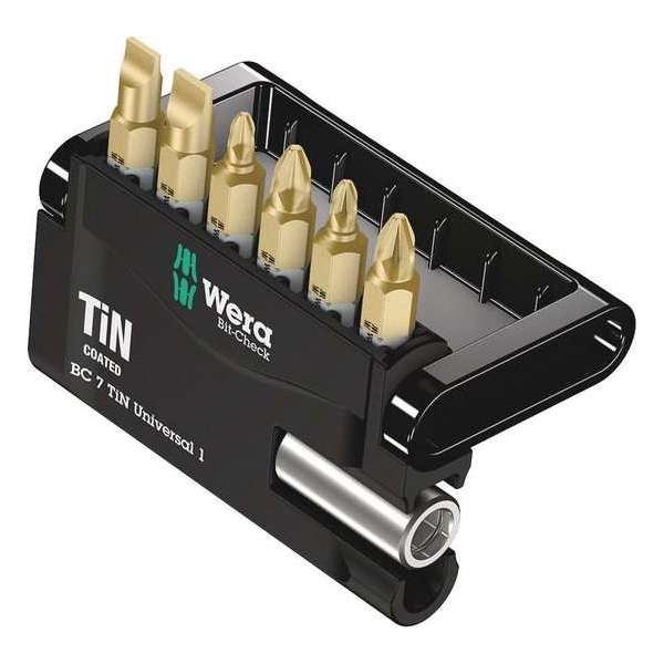 WERA - BIT-CHECK 7 - TIN - UNIVERSAL 1 - 7-DELIG