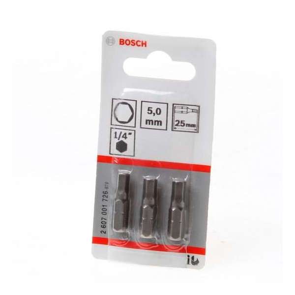 Bosch - BIT 1/4XH-TORS/IS 5.0 /3 - 3 stuks