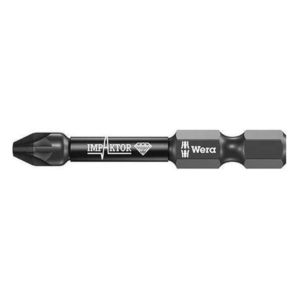 Wera 05057661001 1/4" Pozidrive Impaktor Bit - PZ2 x 50mm