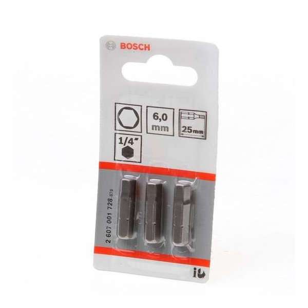 Bosch - BIT 1/4XH-TORS/IS 6.0 /3 - 3 stuks