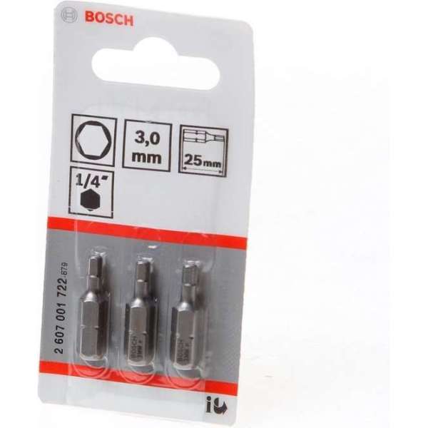 Bosch - BIT 1/4XH-TORS/IS 3 /3 - 3 stuks