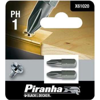 Piranha schroefbit ph1 X61020 (2 stuks) 25mm