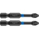 GRAPHITE Bit IMPACT PZ 2 x 50 mm, S2 Staal Full Fit Kop, 2 stuks