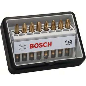 Bosch - 8-delige Robust Line bitset Sx Max Grip 49 mm, 8-delig