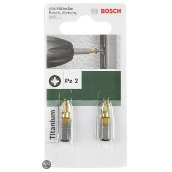 Bosch - Schroefbit Titanium PZ PZ 1, 25 mm