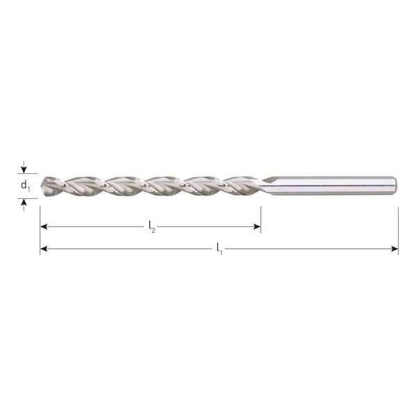 Houtspiraalboor HSS DIN338 TLS ø4,5  82/126 mm