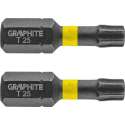 GRAPHITE Bit IMPACT TX 25 x 25 mm, S2 Staal Full Fit Kop, 2 stuks