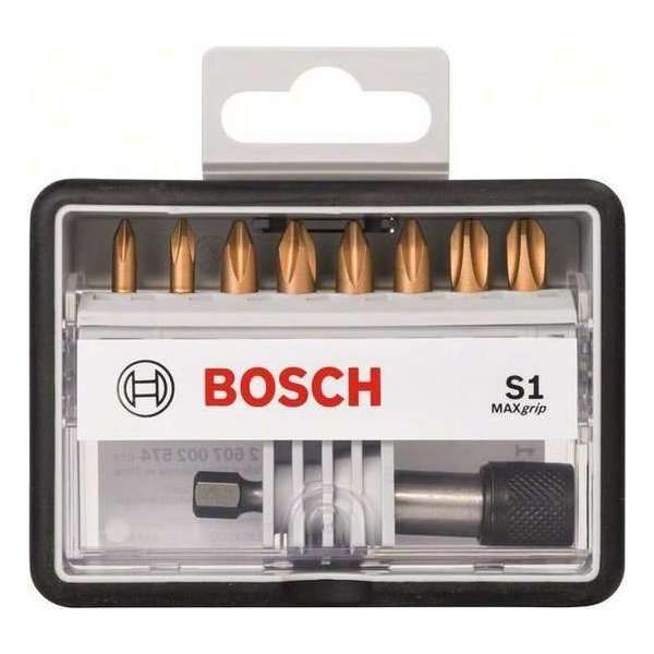 Bosch - 8+1-delige Robust Line bitset S Max Grip 25 mm, 8+1-delig