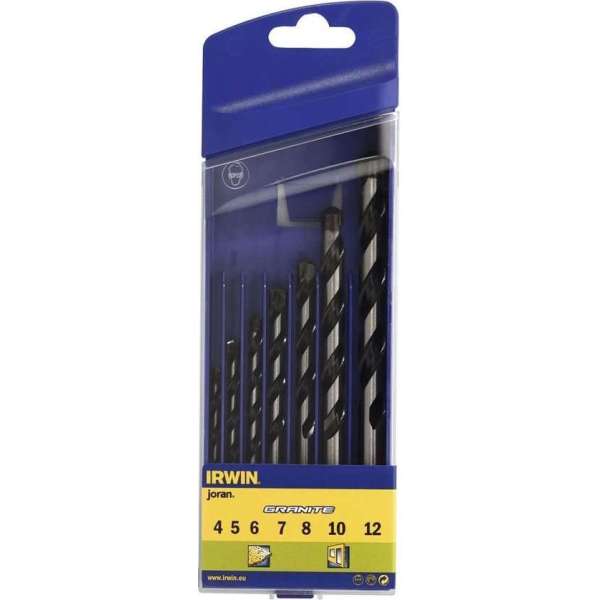 Irwin Granietboor Bit Set 4/5/6/7/8/10/12 mm 7 stuks 10501918