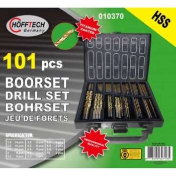 Boorset Titanium Coated 101 delig