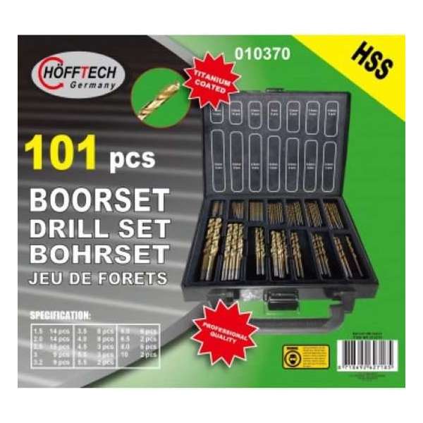 Boorset Titanium Coated 101 delig