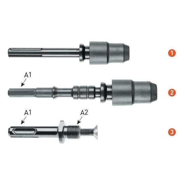 Adapter SDS-plus naar 1/2''-20 UNF