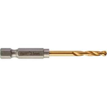 Milwaukee Shockwave  metaalboor   HSS-G Ti.  3.5mm (2st)