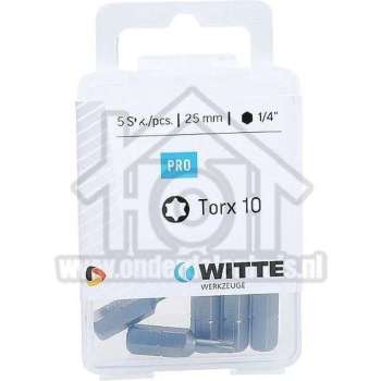 Witte Bit torx 10 5 stuks