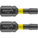 GRAPHITE Bit IMPACT TX 20 x 25 mm, S2 Staal Full Fit Kop, 2 stuks