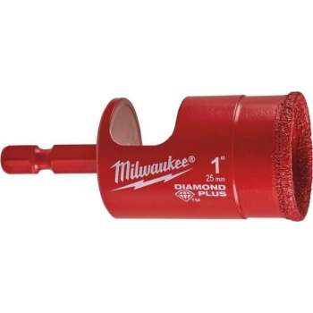 Milwaukee diamantboor tbv tegels met bit aansluting 25mm