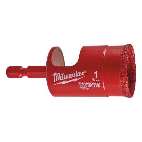 Milwaukee diamantboor tbv tegels met bit aansluting 25mm