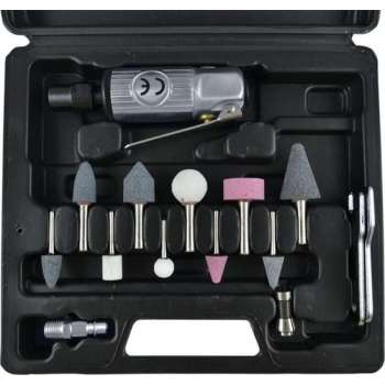 JBM Tools | Pneumatische polijstmachine set. 16-delig