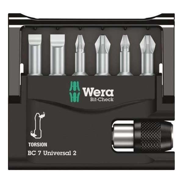 Wera Bit-Check PLAT/PH/PZ 8000-6/TZ 6-delig + snelspanbithouder