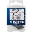 Witte Impact Torx bit - T25 - per 3 verpakt