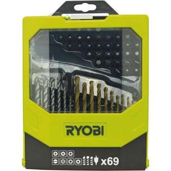 Ryobi RAK69MIX Boor/schroefbitset (69-delig)