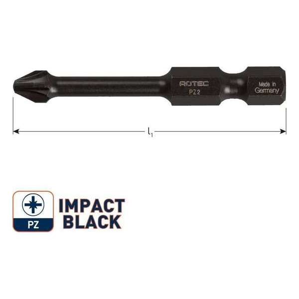 IMPACT bit PZ2 L50mm. (Pozi) (5st.)