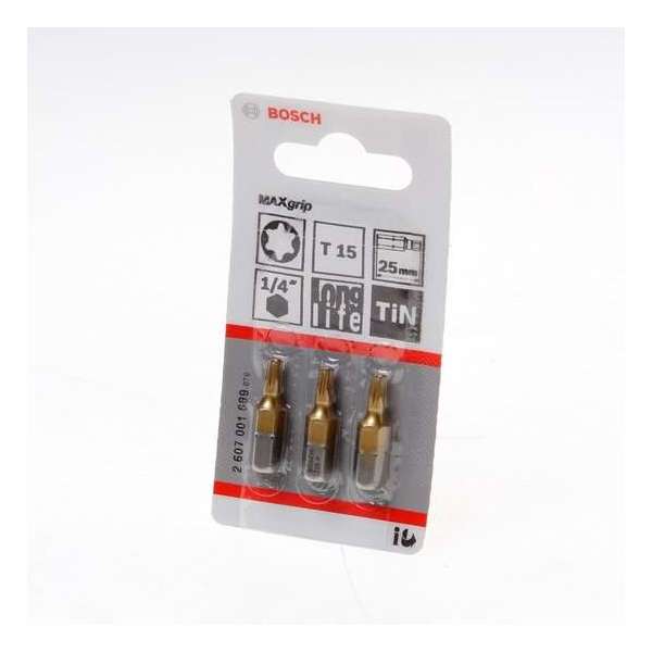 Bosch - MAXGRIP/T15 - 3 stuks