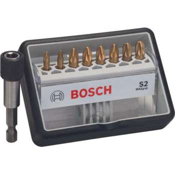 Bosch - 8+1-delige Robust Line bitset S Max Grip 25 mm, 8+1-delig