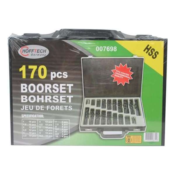 Boorset 170 Delig Hss Koffer