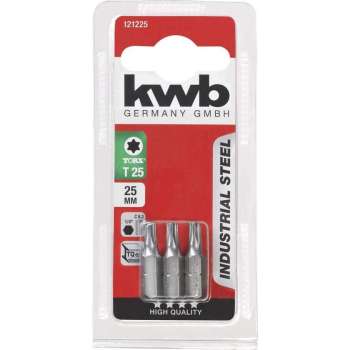 KWB - Schroefbit - Torx 25 - 25mm lang - 3 stuks - op kaart