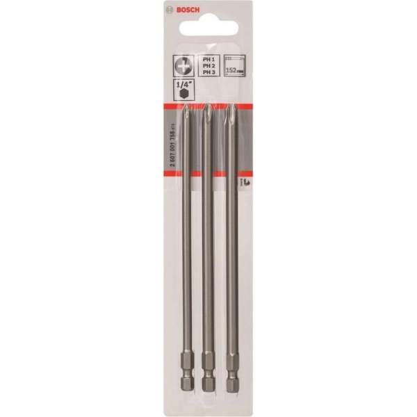 Bosch - BITSETXH-TORS/PH1.PH2.PH3/152MM - 3 stuks