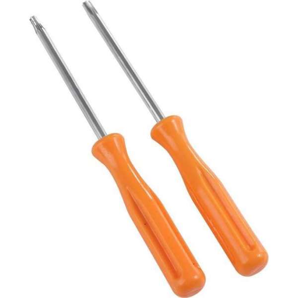 WiseGoods - Multi Torx T8 + T10 - Precisie Schroevendraaier set voor Xbox 360/PS3/PS4 Reparatie - 2 stuks - Oranje