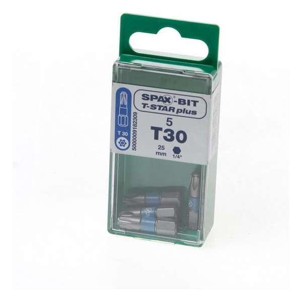 Spax Bit TX30 blauw blister van 5 bits