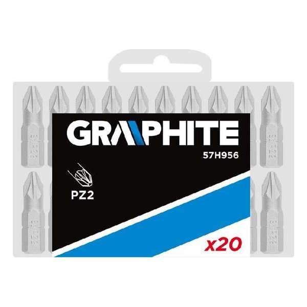 Graphite Bit Box PZ2- 25mm 20 Stuks In Blisterbox