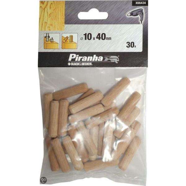 Piranha Deuvels, 40 mm lengte 10mm 30x X66434