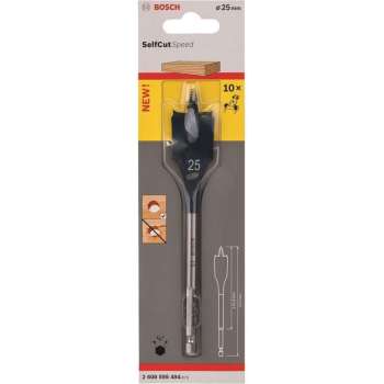 Bosch - Speedborenset Self Cut Speed, zeskant 25 x 152 mm