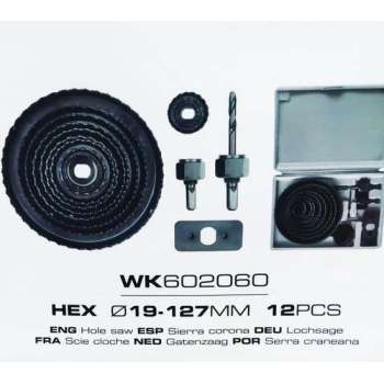 WERKU WK602060 Gatenzaag 10-127mm 12pcs