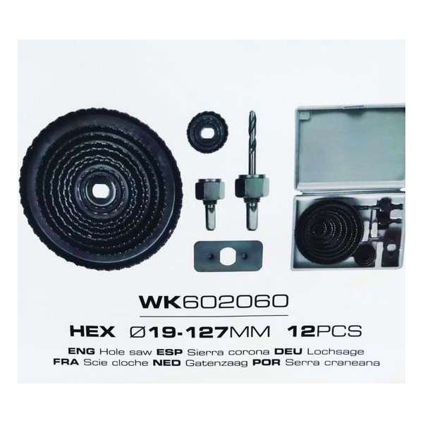 WERKU WK602060 Gatenzaag 10-127mm 12pcs