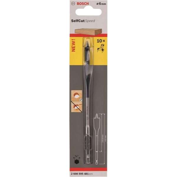 Bosch - Speedborenset Self Cut Speed, zeskant 6 x 152 mm