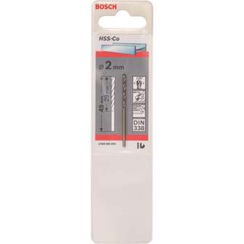 Bosch - Metaalboren HSS-Co, Standard 2 x 29 x 49 mm