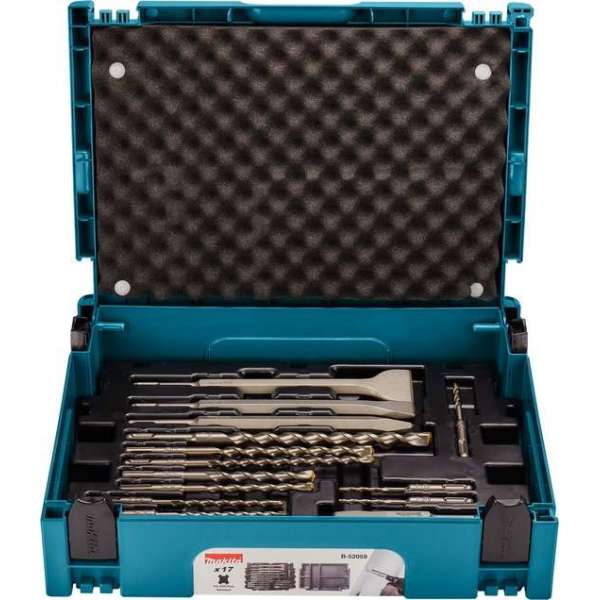 Makita B-52059 / B-53877 17 delige SDS-plus boor / beitel set in Mbox