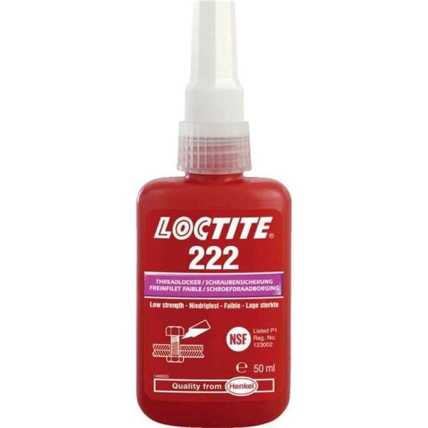 LOCTITE 222 Schroefdraadborgmiddel Paars 50ml - Lage sterkte