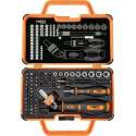 Neo-Tools Bit- Dop- en Ratelset (73 delig) - 06-116