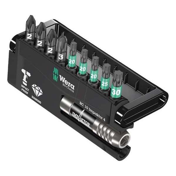 Wera 5057417001 10-delige Bit-Check Impaktor Bitset