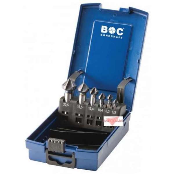 Bohrcraft Verzinkfrezen set DIN 335 type C 90° HSS-TiALN