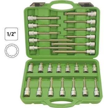 JBM Tools |  Doppenset 26 Delig |12 kant | Torx | LANG | Bitset | Pofessioneel Gebruik |