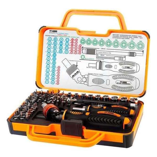 Toman TT-6900 Toolkit 69 delig Schroevendraaier set