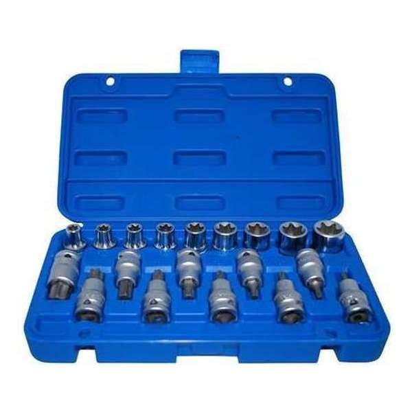 Torx doppenset in- uitwendig NORMEX 21-219