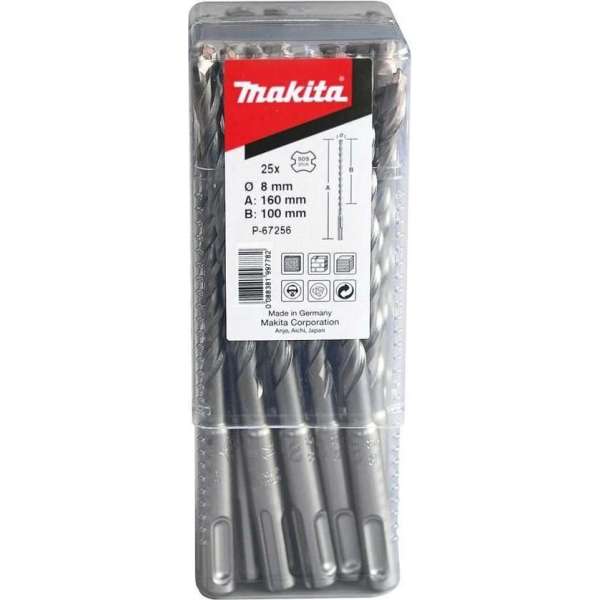 Makita B-47684-10 SDS-Plus Betonboor - 2 snijvlakken - 12 x 160 x 210mm (10st)