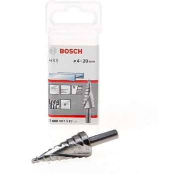 Bosch - Trappenboren HSS 4 - 20 mm, 8,0 mm, 70,5 mm